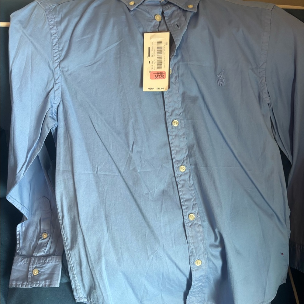 Polo by Ralph Lauren Blue Casual Button Down Shirt
